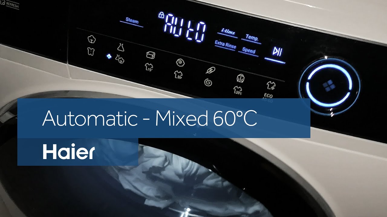 Haier I-Pro Series 7 washing machine - Automatic Mixed 60°C