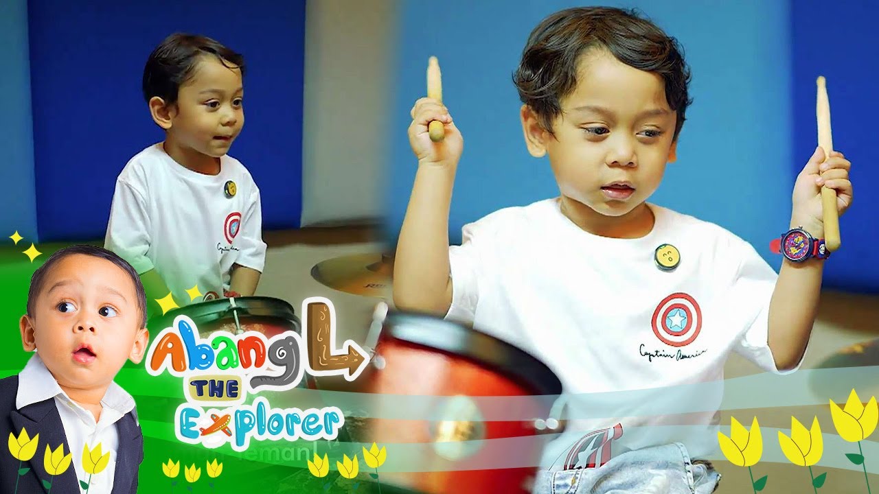 Yeayy!! Abang L Tunjukkan Bakatnya Bermain Alat Musik Drum | Abang L Teh Explorer