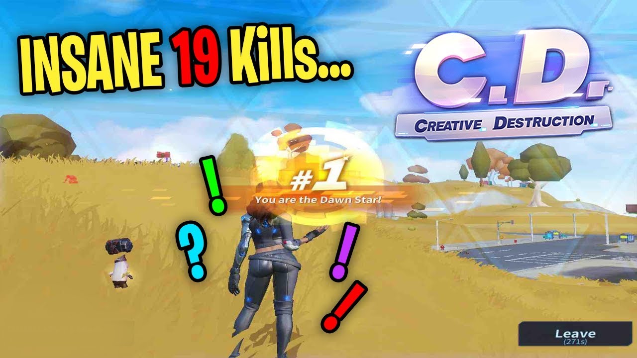 INSANE 19 KILL CREATIVE DESTRUCTION WIN 😈 (Creative Destruction Gameplay)