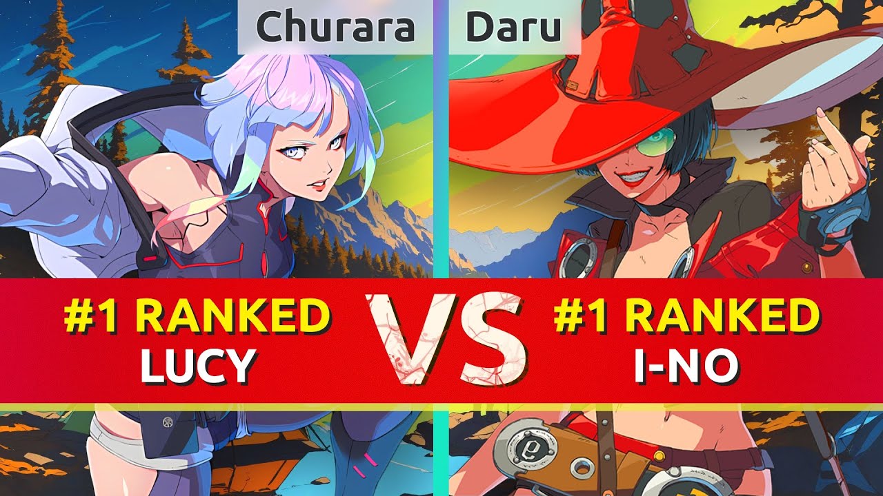 GGST ▰ Churara (#1 Ranked Lucy) vs Daru (#1 Ranked I-No). High Level Gameplay