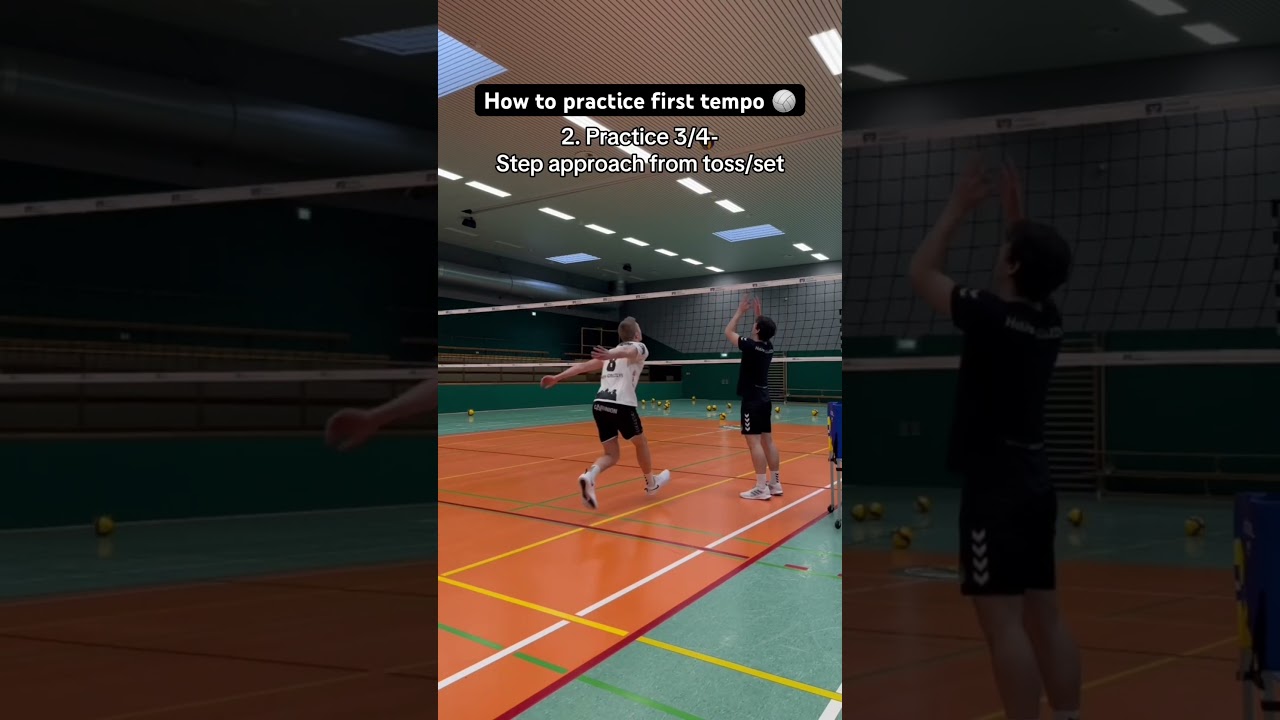 How to practice First Tempo 🏐💪🏼 #volleyball