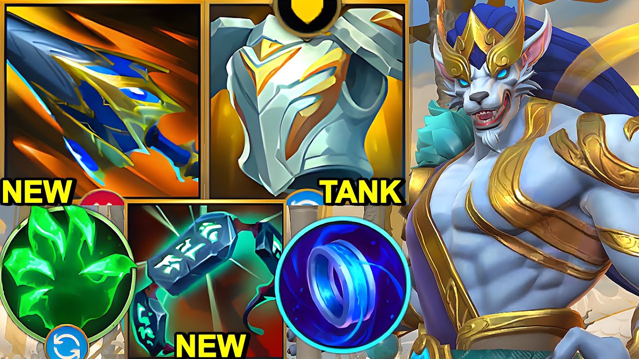 Wild Rift China Nasus - PENTAKILL !? Sundered Sky One Shot NASUS BUILD RUNES