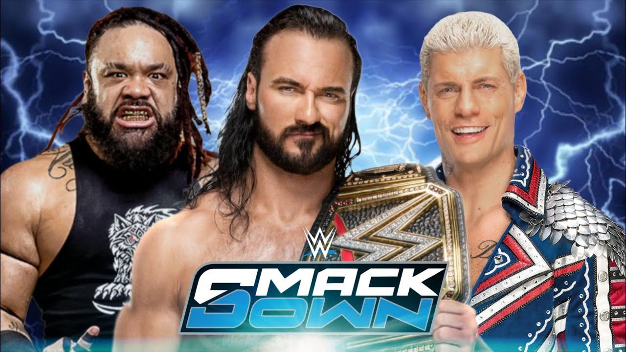 Cody Rhodes vs Drew Mclntyre vs Jacob Fatu Steel Cage WWE SMACKDOWN 2026 - Triple Threat Match