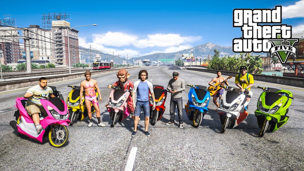 ออกทริป PCX รวมพลคนพันธุ์แว๊น (PCX150 MOD GTA5)