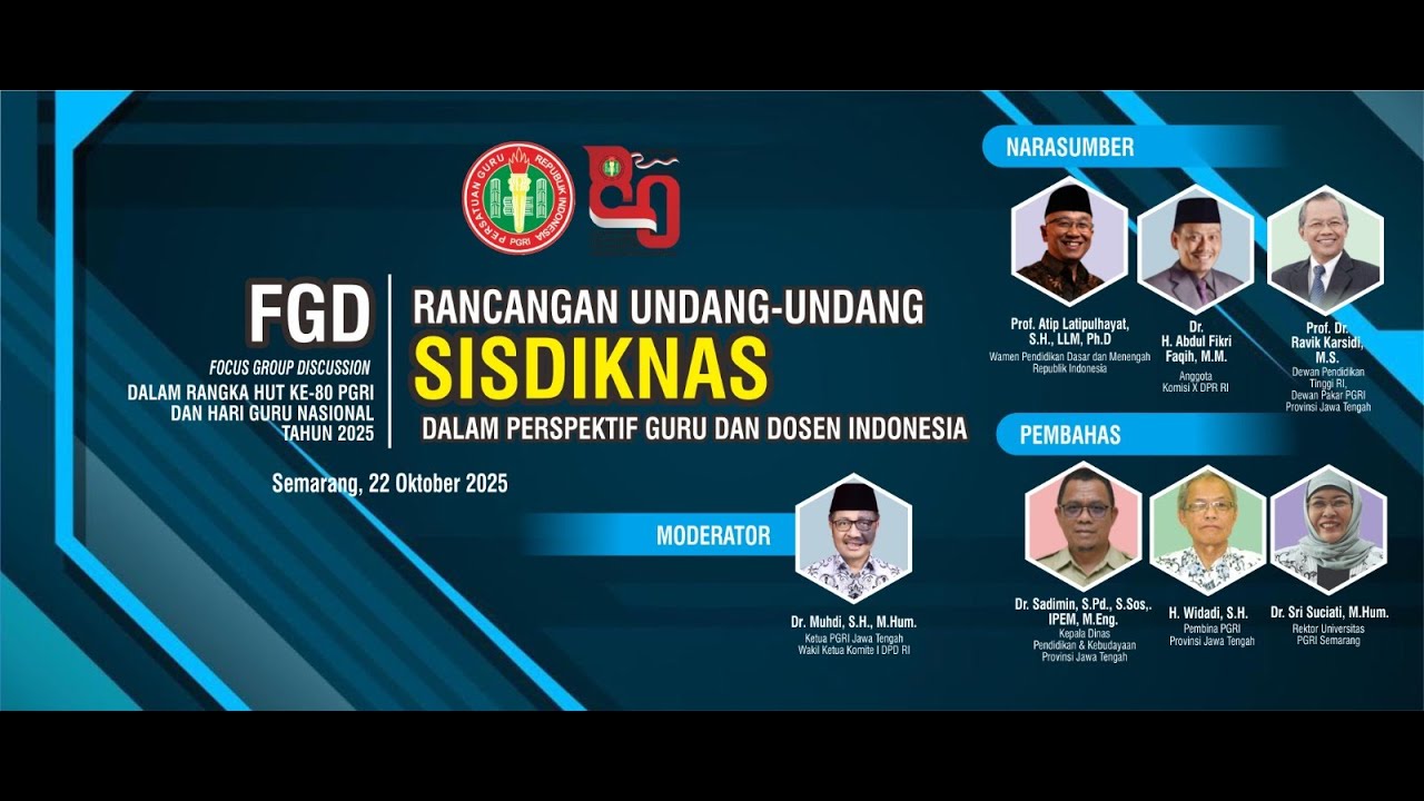 FGD Rancangan Undang-Undang SIsdiknas dalam Perspektif Guru dan Dosen Indonesia
