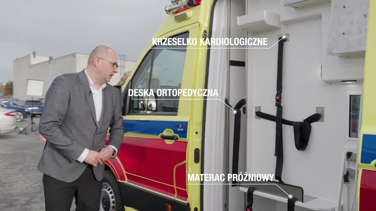 Ambulans na podwoziu MAN TGE dla Falck Medycyna