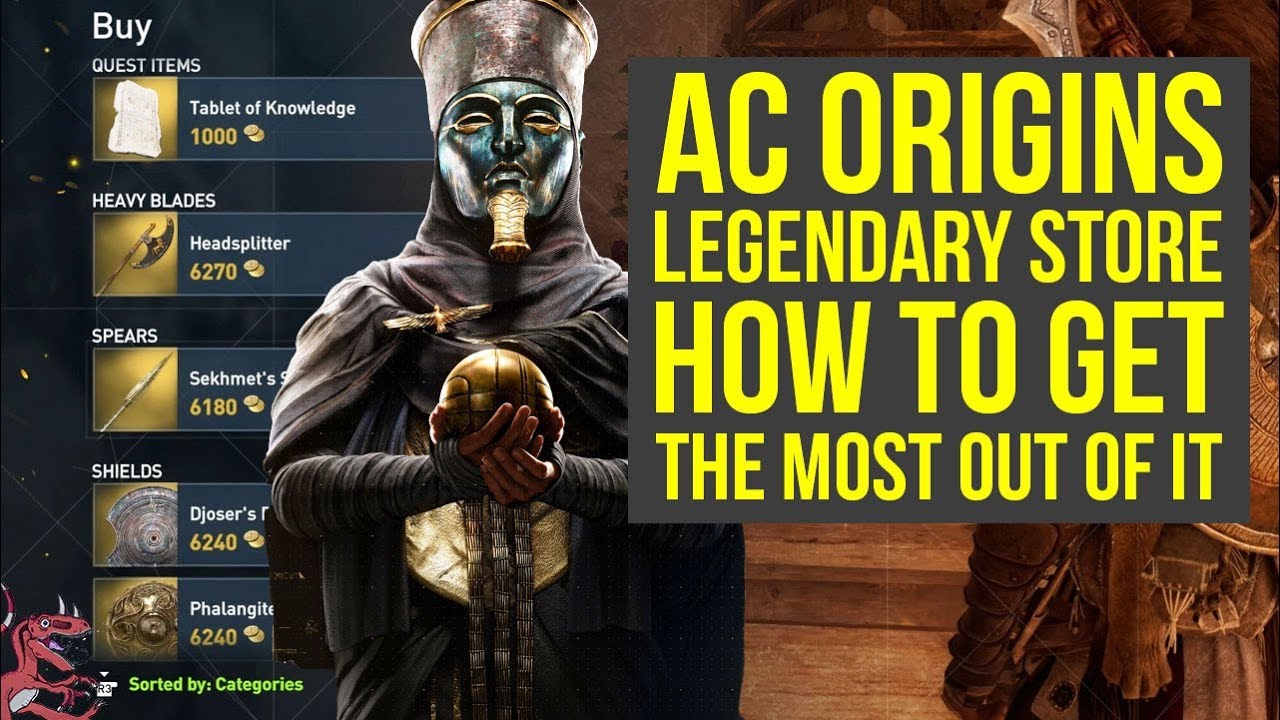 Assassin's Creed Origins Tips For LEGENDARY STORE (Assassin's Creed Origins Best Weapons  AC Origins