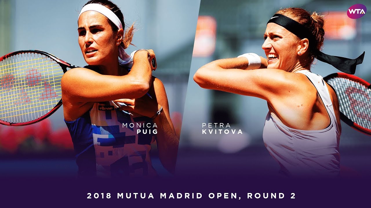 Monica Puig vs. Petra Kvitova | 2018 Mutua Madrid Open Second Round | WTA Highlights