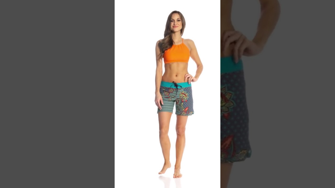 Prana Women's Fleur D'Amour Makenna Boardshort | SwimOutlet.com