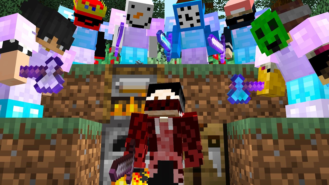 Minecraft Speedrunner VS 6 Hunters GRAND FINALE