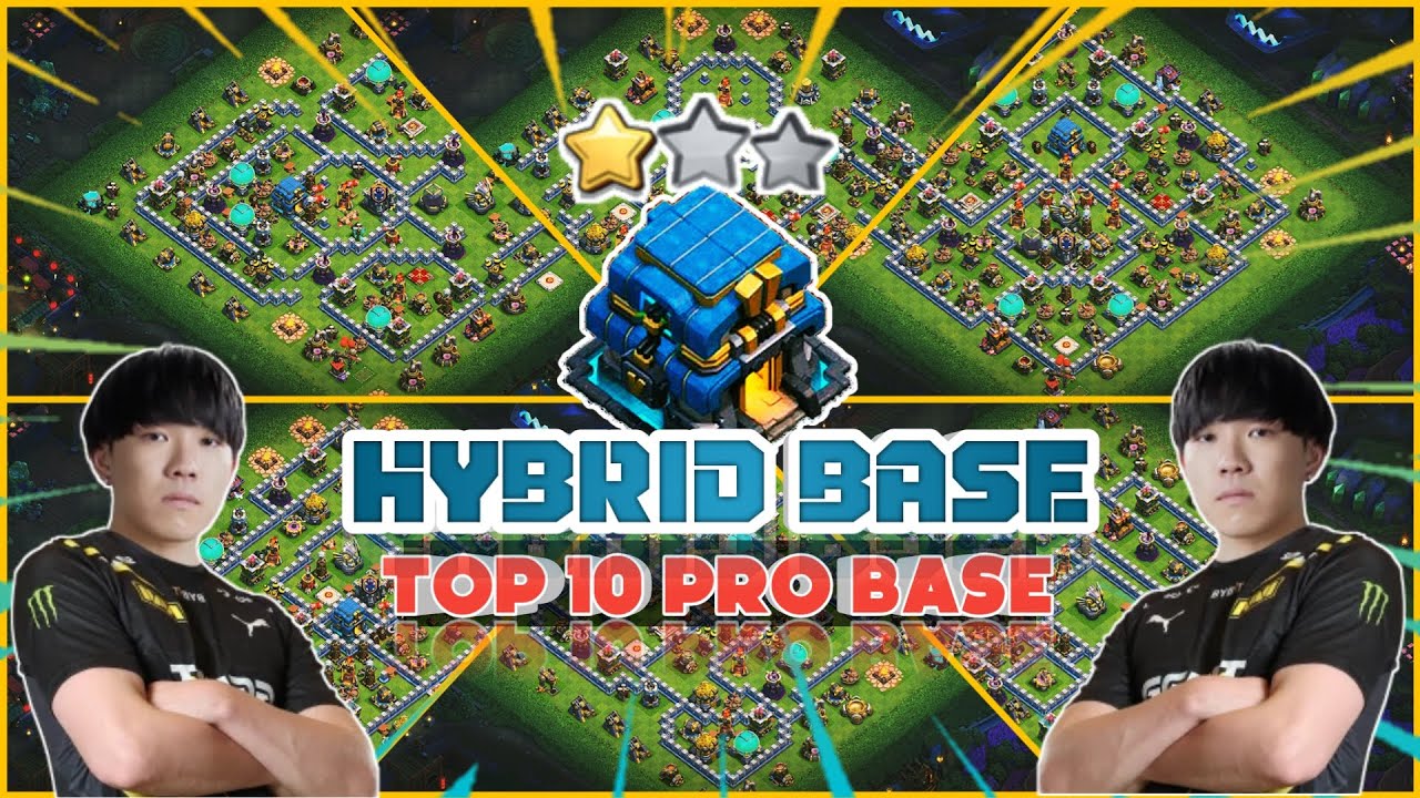 TOP 10 BEST TH12 HYBRID BASE + REPLAY || TH12 HYBRID BASE WITH LINK || TH12 UPDATE 11/19/23