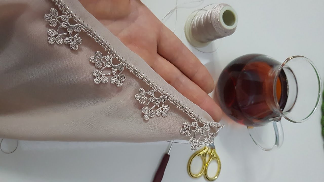 555 - iki elti Arasında Görümce 🤣 Tek Sıra Oyanın Güzelliği Tasarım Tığ Oyası Yapımı