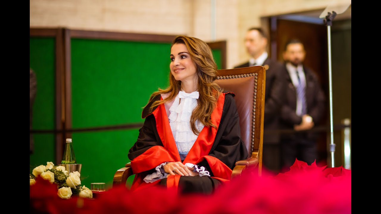 Queen Rania receives Honorary Doctorate, Rome- الملكة رانيا تتسلم دكتوراة فخرية في روما