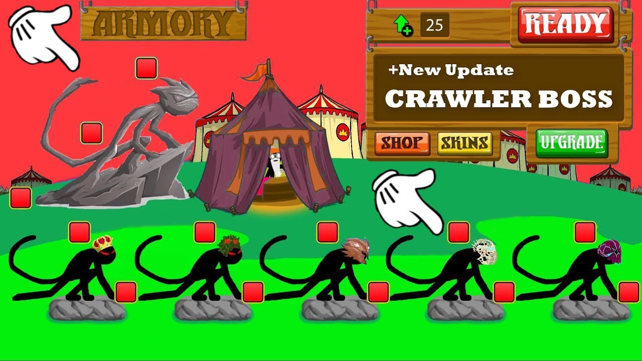 New Update Armory Crawler All Skins Max Upgrade x999999999 - MOD STICK WAR LEGACY 