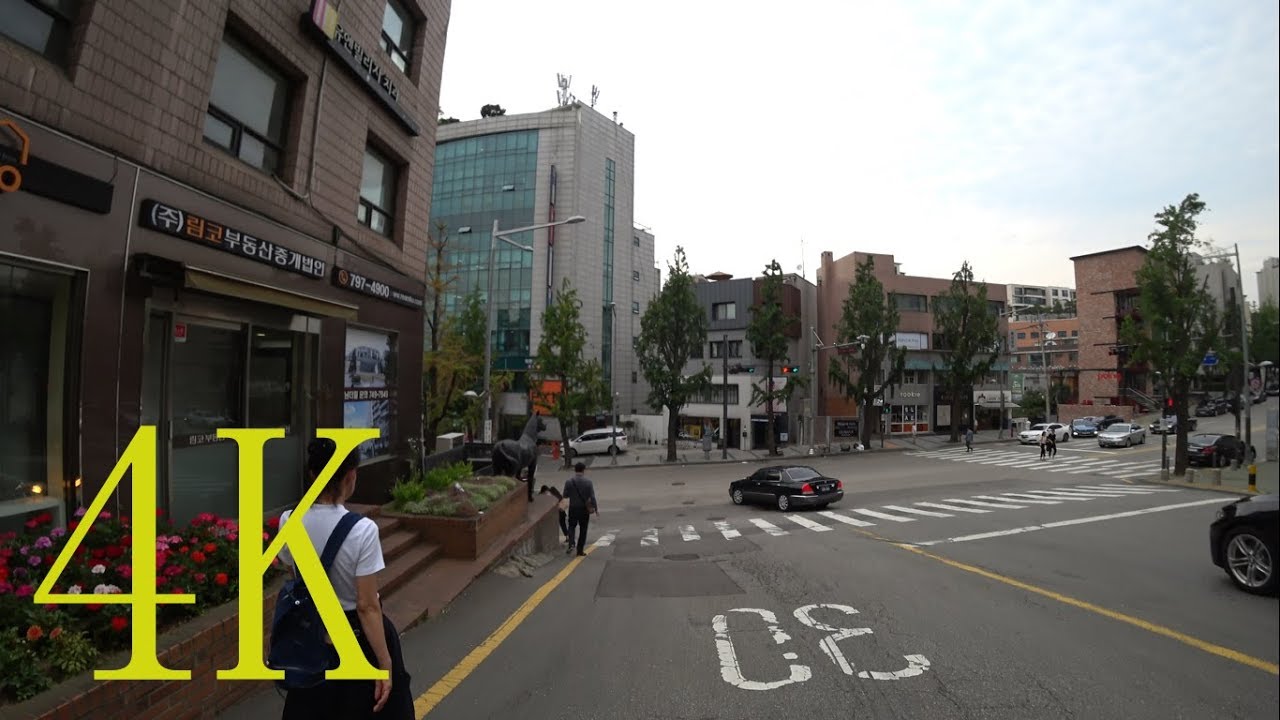[ 4K ] Korea,  Walking around Hannam-dong , 한남동 주변 산책
