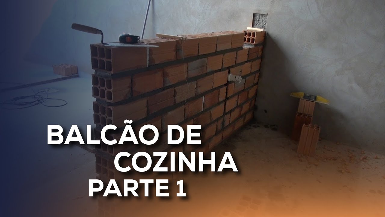 Como fazer balcão de alvenaria passo a passo completo