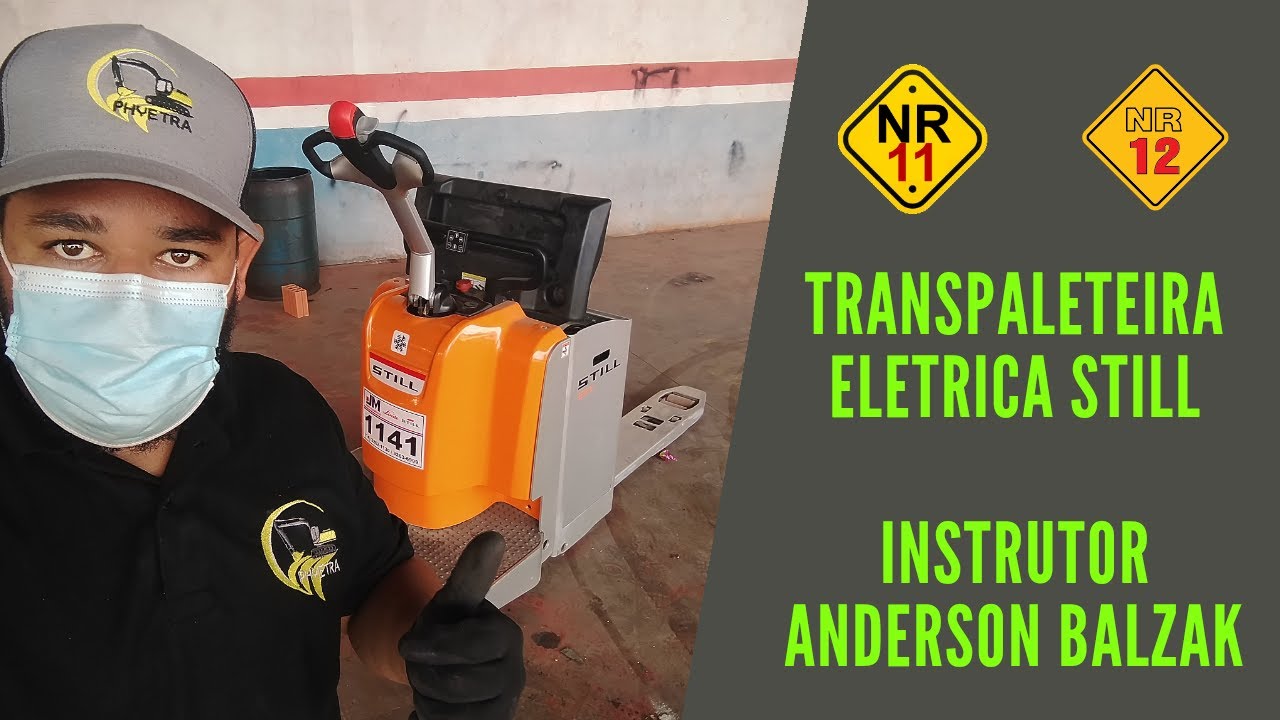 🚨Dica para operador iniciante, como operar transpaleteira elétrica Still | homem máquina