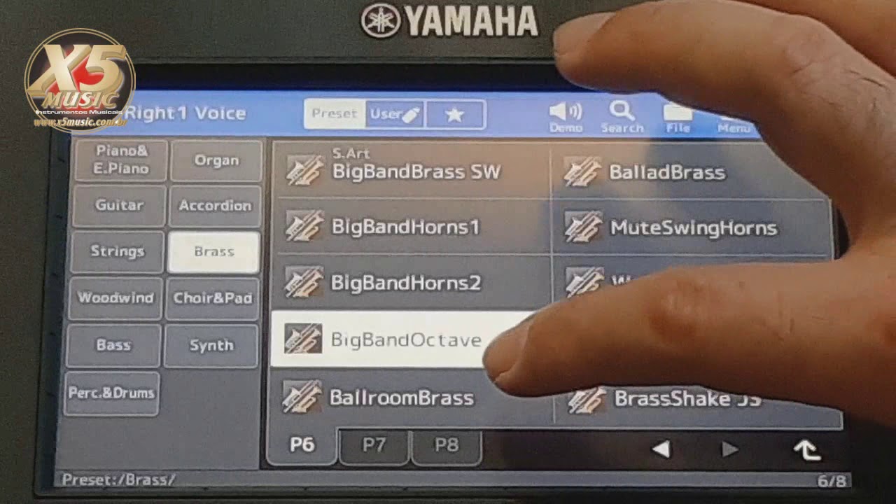 Yamaha PSR SX900 - Sons de Metais - Parte 03