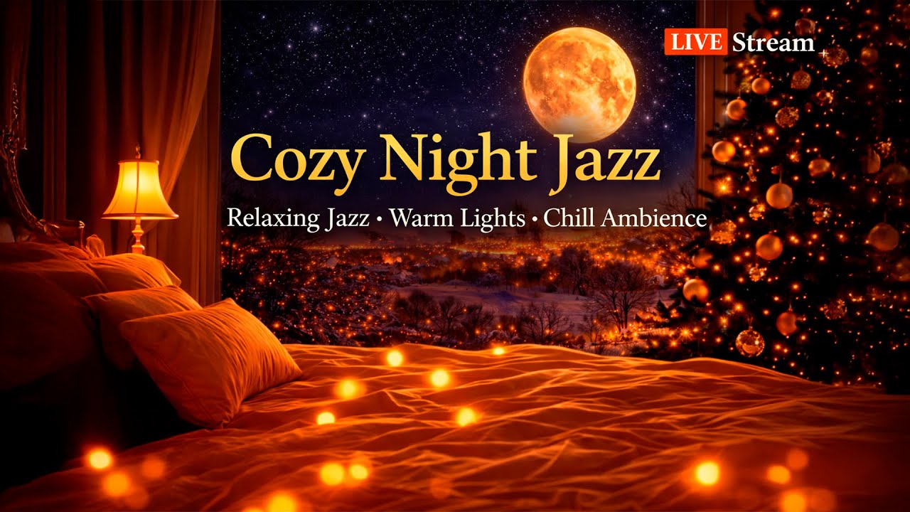 Cozy Night Jazz 🌙 Live — Warm Lights & Relaxing Smooth Jazz