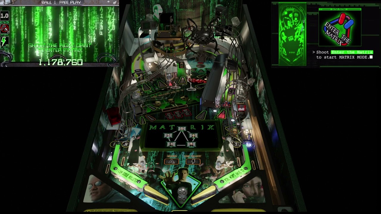 Советы по игре и оттачивание навыков &mdash; Матрица (Оригинал 2026) &mdash; Visual Pinball X / VPX