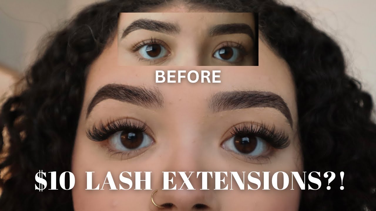 DIY EYELASH EXTENSIONS AT HOME | *easy and affordable*