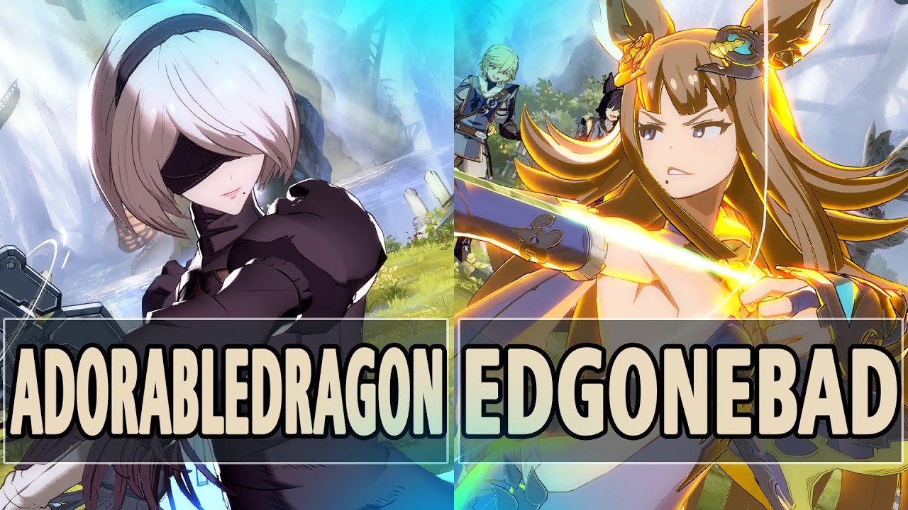 GBVSR:🔥adorabledragon (2B) Vs EdGoneBad (Metera)🔥| High Level Gameplay.