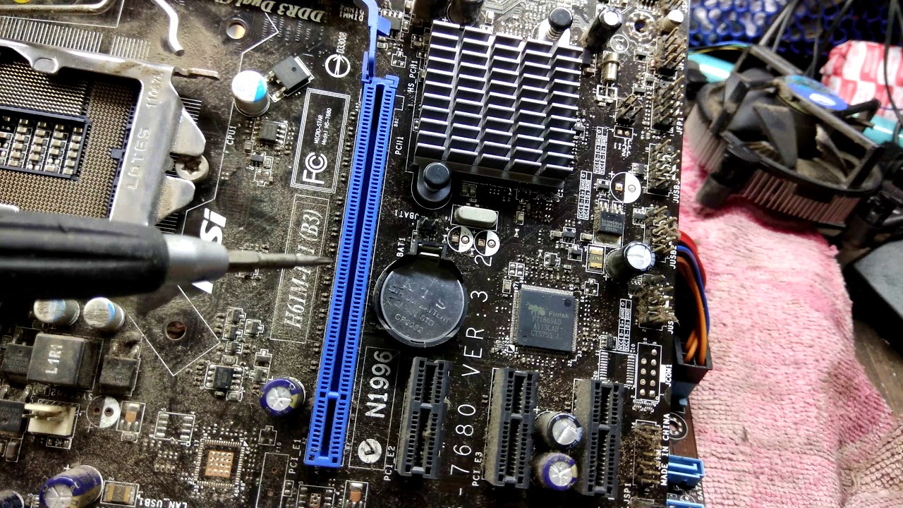 no display motherboard repaired 100% # asus p8-h61m -lx23