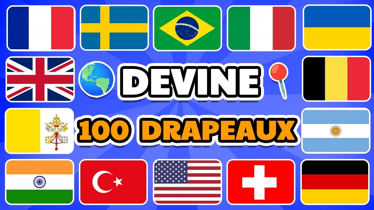 Devine le PAYS par le DRAPEAU 📍🌎 | FACILE À IMPOSSIBLE | Quiz de Géographie