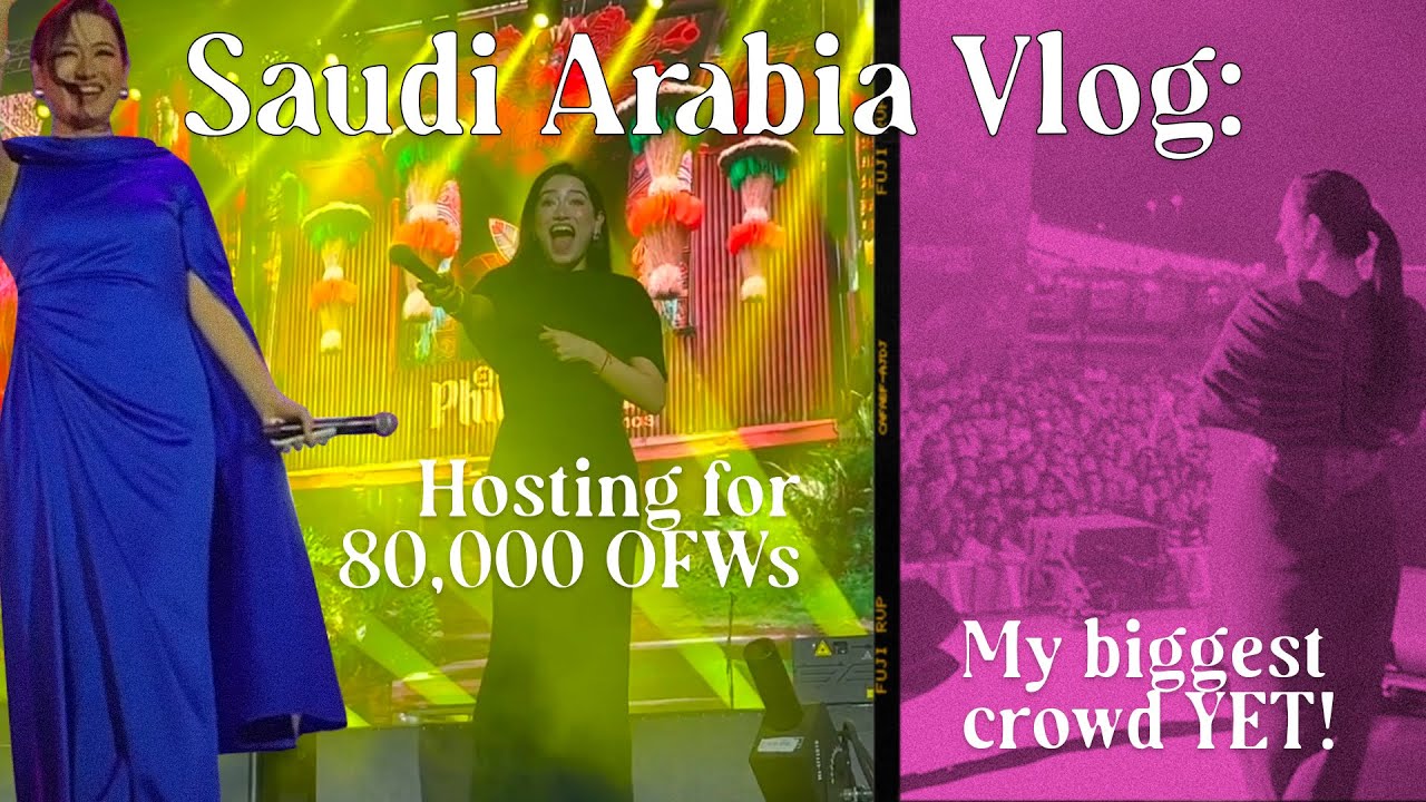 Saudi Arabia Vlog: Hosting for 80,000 OFWs – My Biggest Crowd Yet! | Nicole Andersson