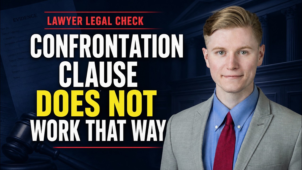 The Confrontation Clause Does NOT Work That Way | Candace Owens v Andrew Wilson | LAWYER LEGAL CHECK