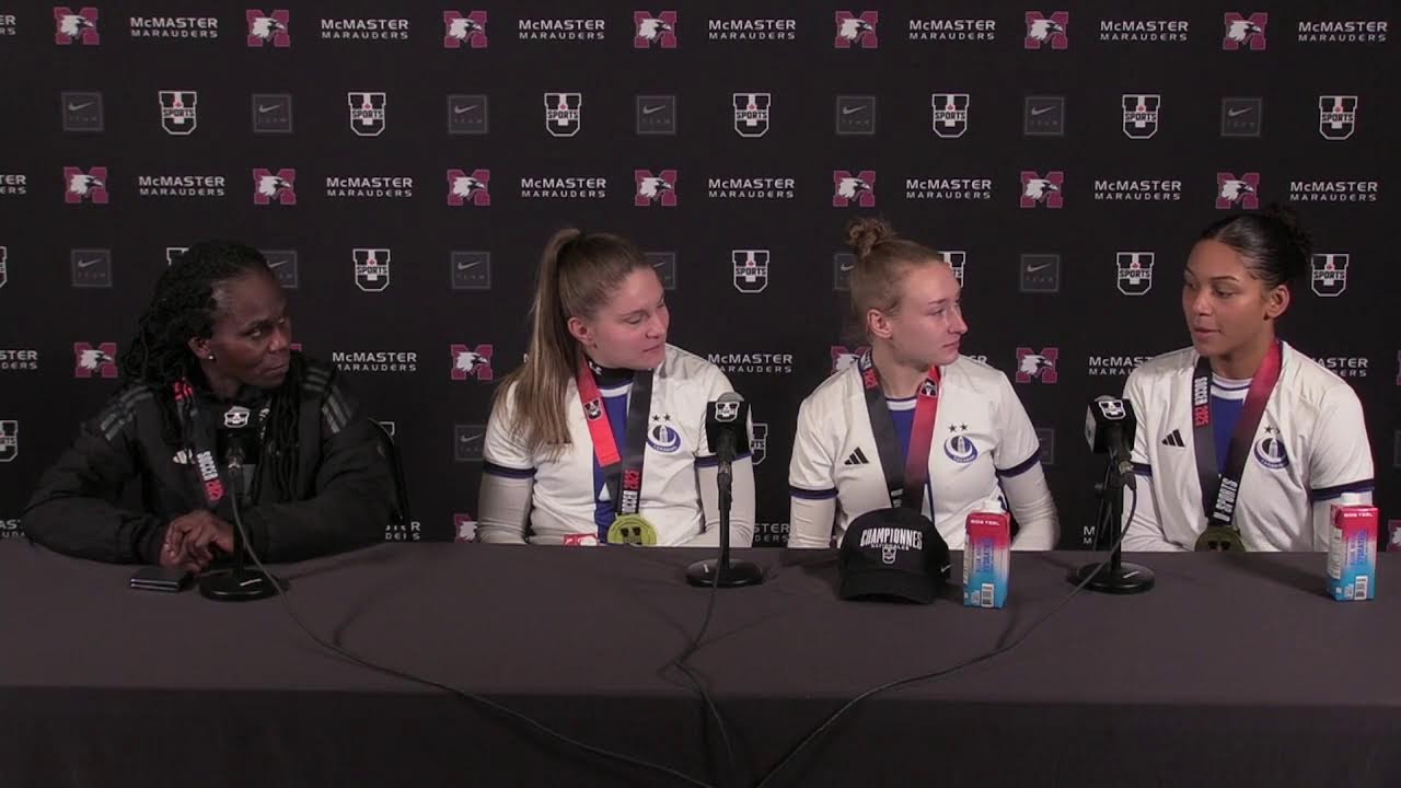 Пресс-конференция | Финал U SPORTS | Монреаль против UBC | Чемпионат U SPORTS по женскому футболу...