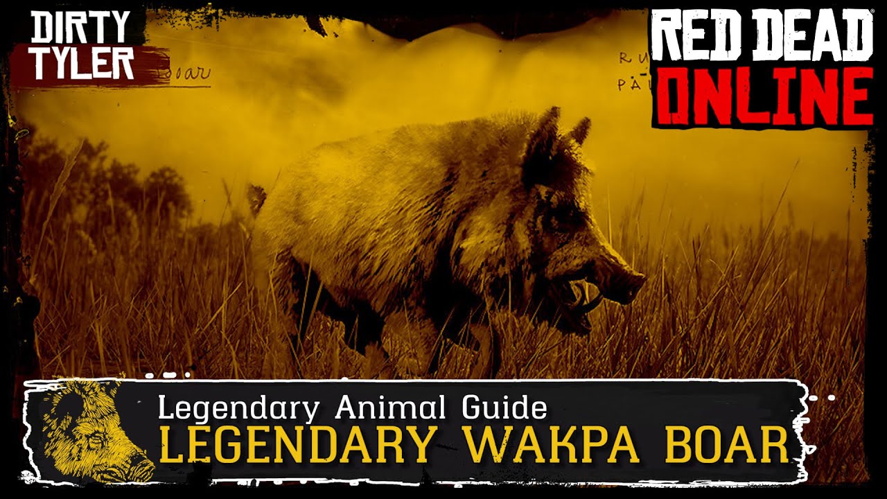 Red Dead Online Legendary WAKPA BOAR Legendary Animal Guide Naturalist Role RDR2 (Naturalist Role)