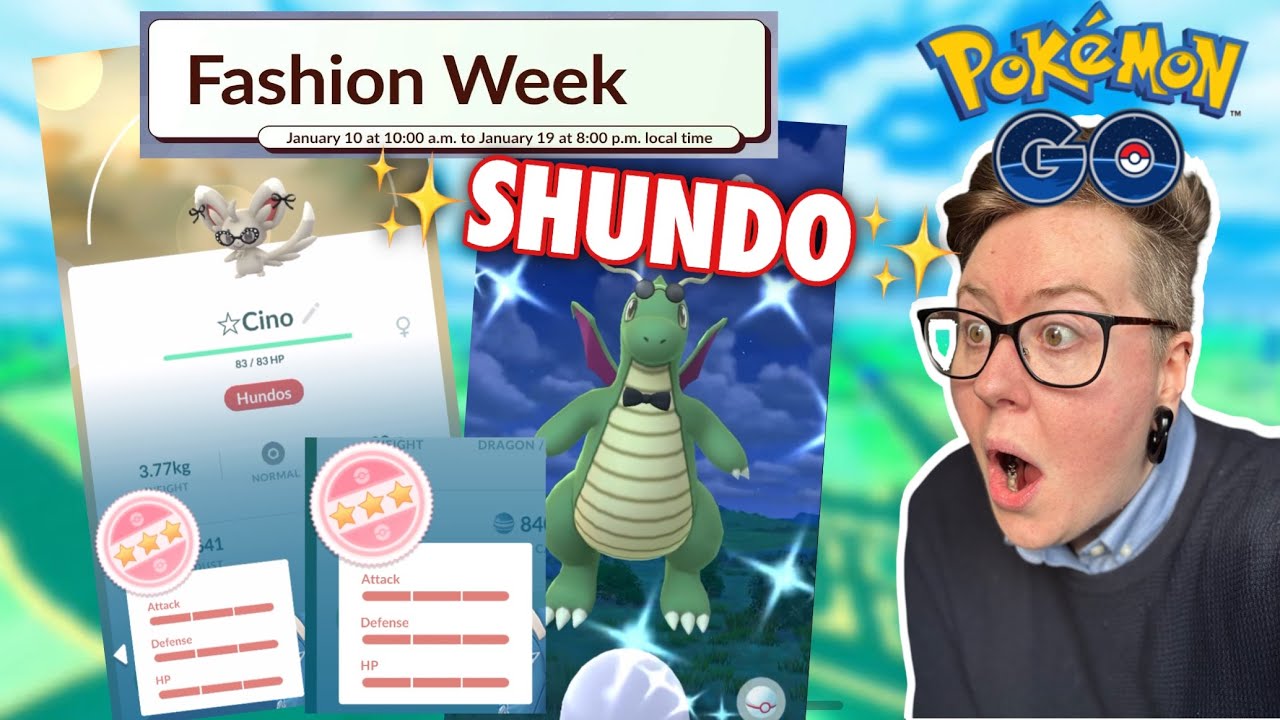 SHUNDO COSTUME DRAGONITE CAUGHT! Fashion Week in Pokemon GO! Here's how it's going!