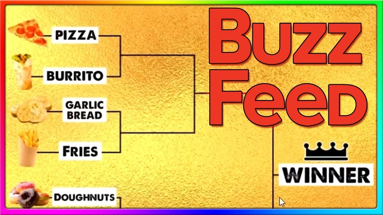 THE ULTIMATE FOOD BRACKET SHOWDOWN | BuzzFeed Funny Quizzes