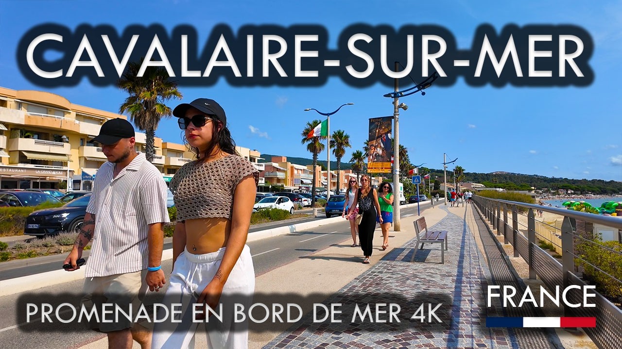 CAVALAIRE-SUR-MER 4K | Balade tranquille sur la Promenade de la Mer