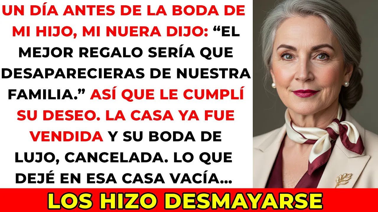 Mi nuera dijo “El mejor regalo para nuestra boda sería que desapareciera de esta familia ”