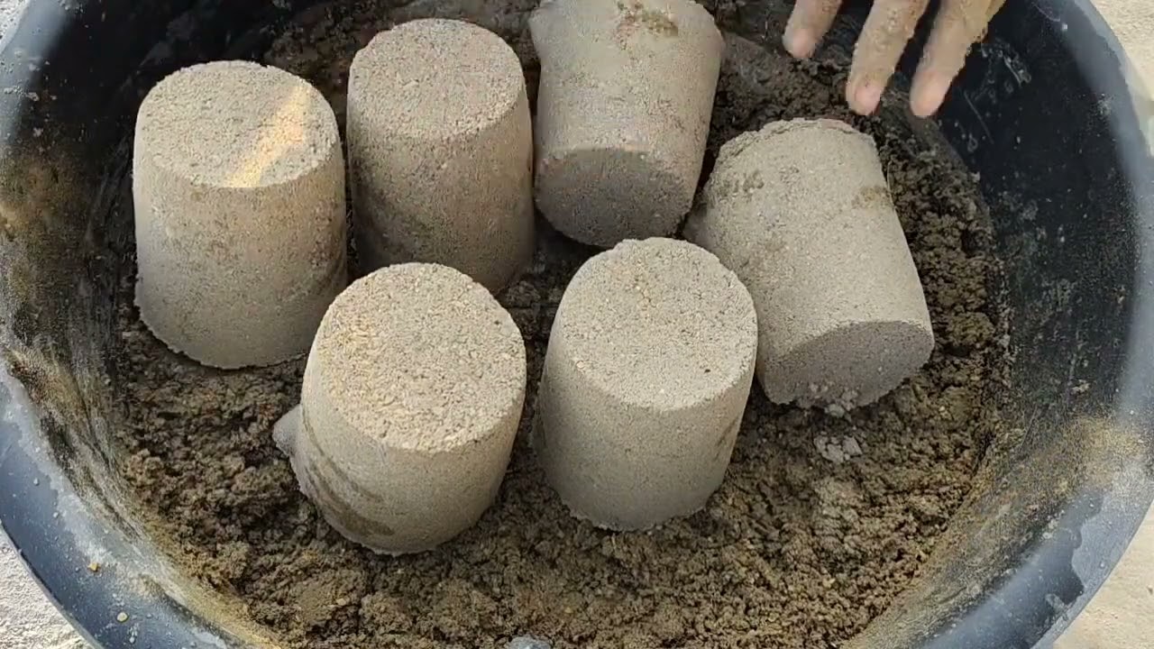 Grainy yellow sand crispy Crumbling by Sa Asmr