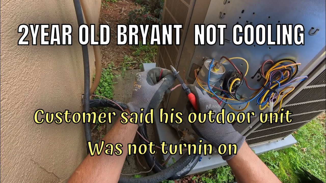No cool call leads to bad thermostat wire to outdoor unit ! #bluecollar #hvac #hvacsystem 