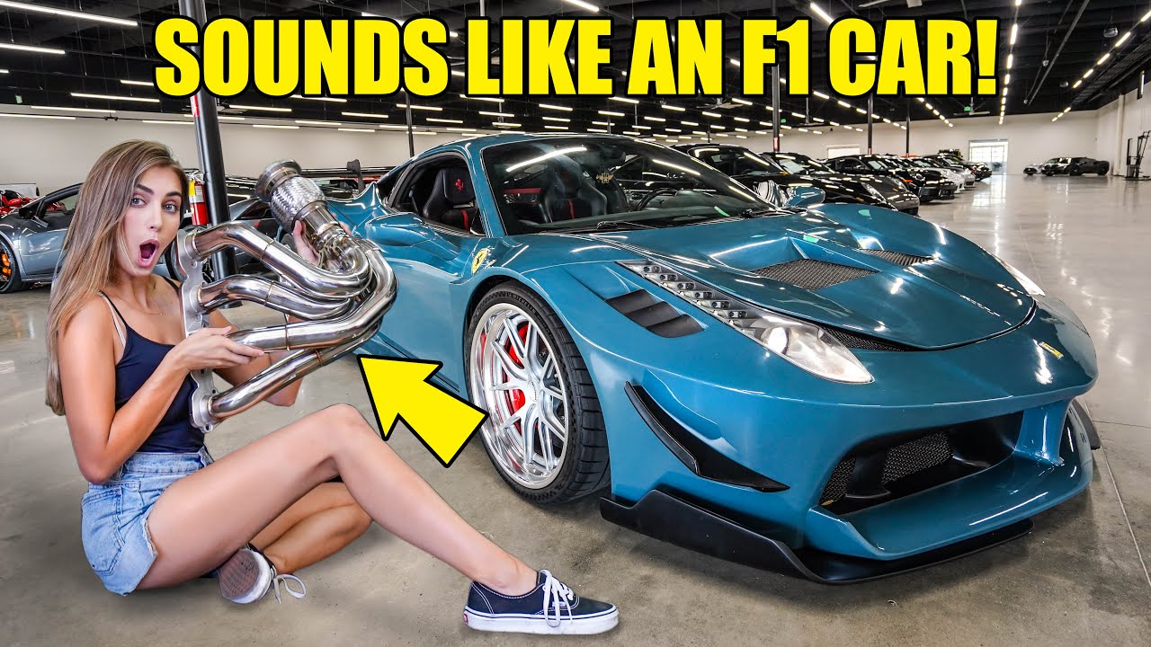I Put F1 Race Headers on my Ferrari 458 *9K RPM SCREAMS*