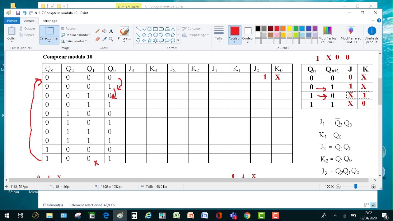 Compteur Synchrone modulo 10