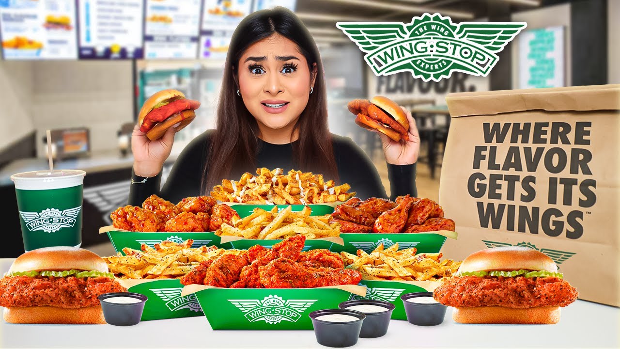 Trying WING STOP NEW CHICKEN SANDWICHES!! **MUKBANG**