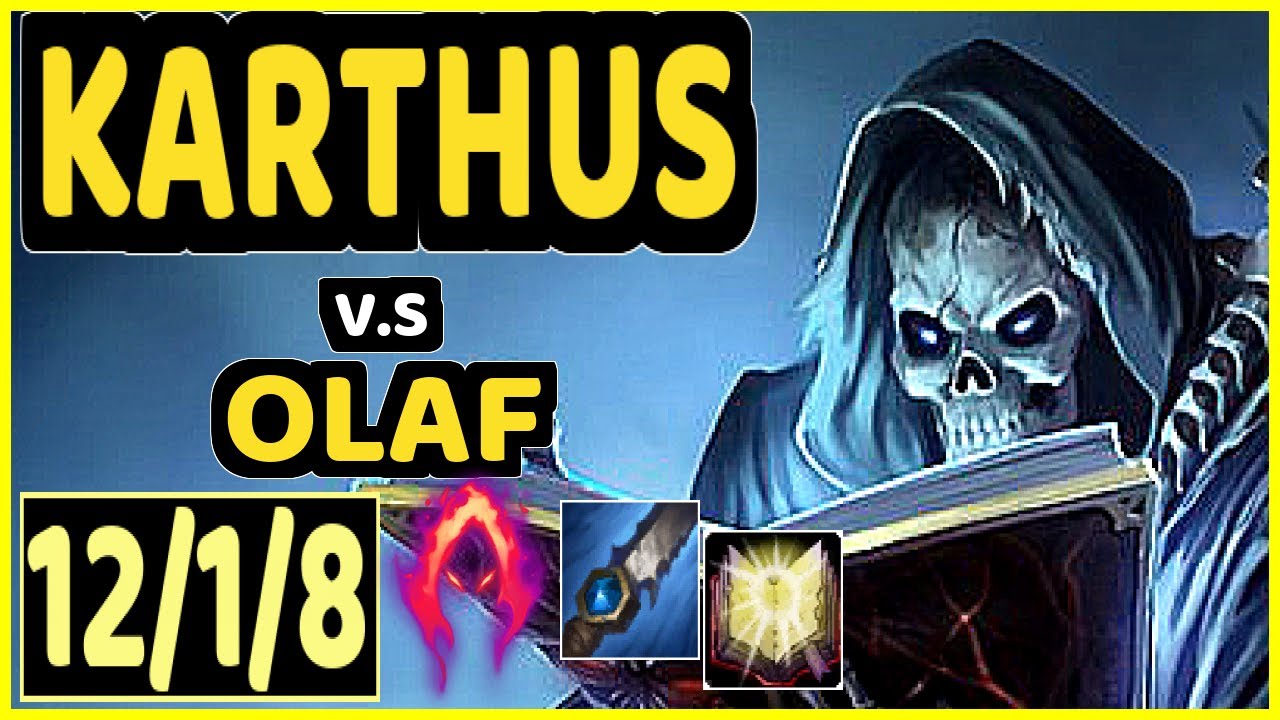 AHAHACIK (KARTHUS) vs OLAF - 12/1/8 KDA JUNGLE GAMEPLAY - EUW Ranked DIAMOND