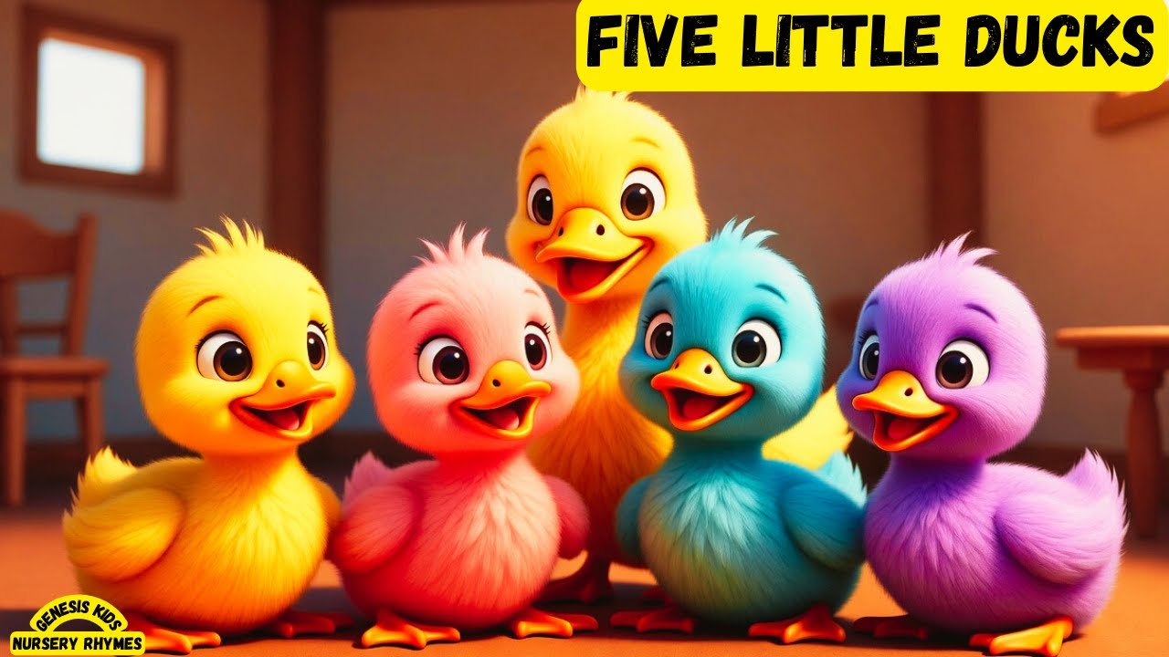 Five Little Ducks | Kids Songs | Counting Song for Kids | @Genesis Kids Nursery Rhymes