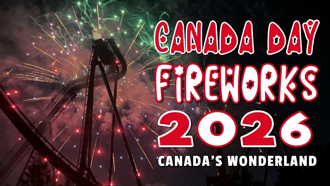 Фейерверк в честь Дня Канады 2026 в парке Canada's Wonderland