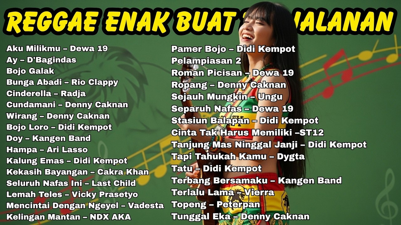 Pop Indonesia Cover Reggae Full Album Tanpa Iklan 🌴 Musik Santai Sepanjang Hari