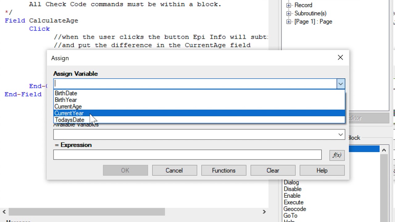 Sabrina Cuda - Epi Info Check Code Tutorial (CofC)