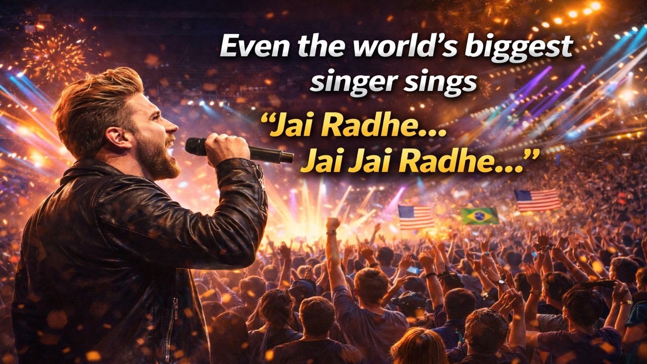 The Night The World Sang “Jai Radhe” Together 🌍 | Global Kirtan Rock Anthem