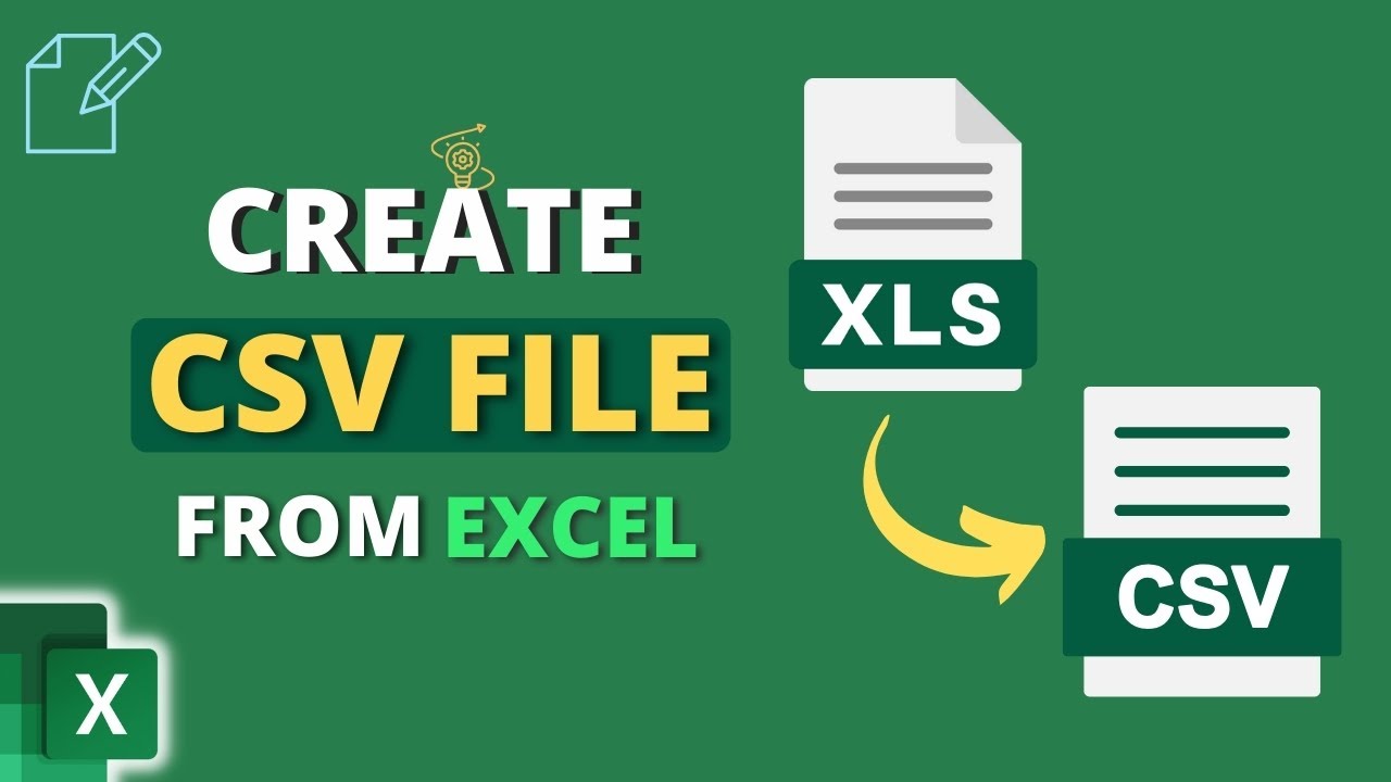 Как создать CSV-файл из Excel