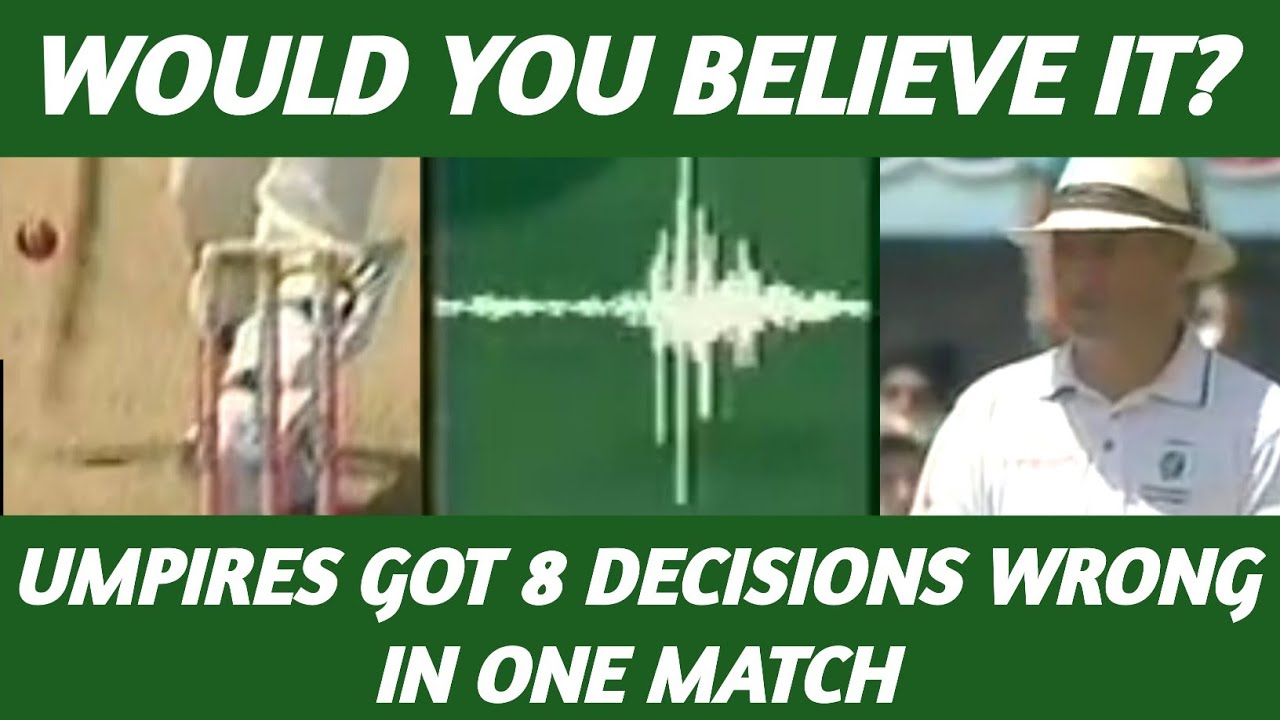 The 8 horrendous umpiring errors made during the 2008 SCG Test - India vs Australia, 2nd Test