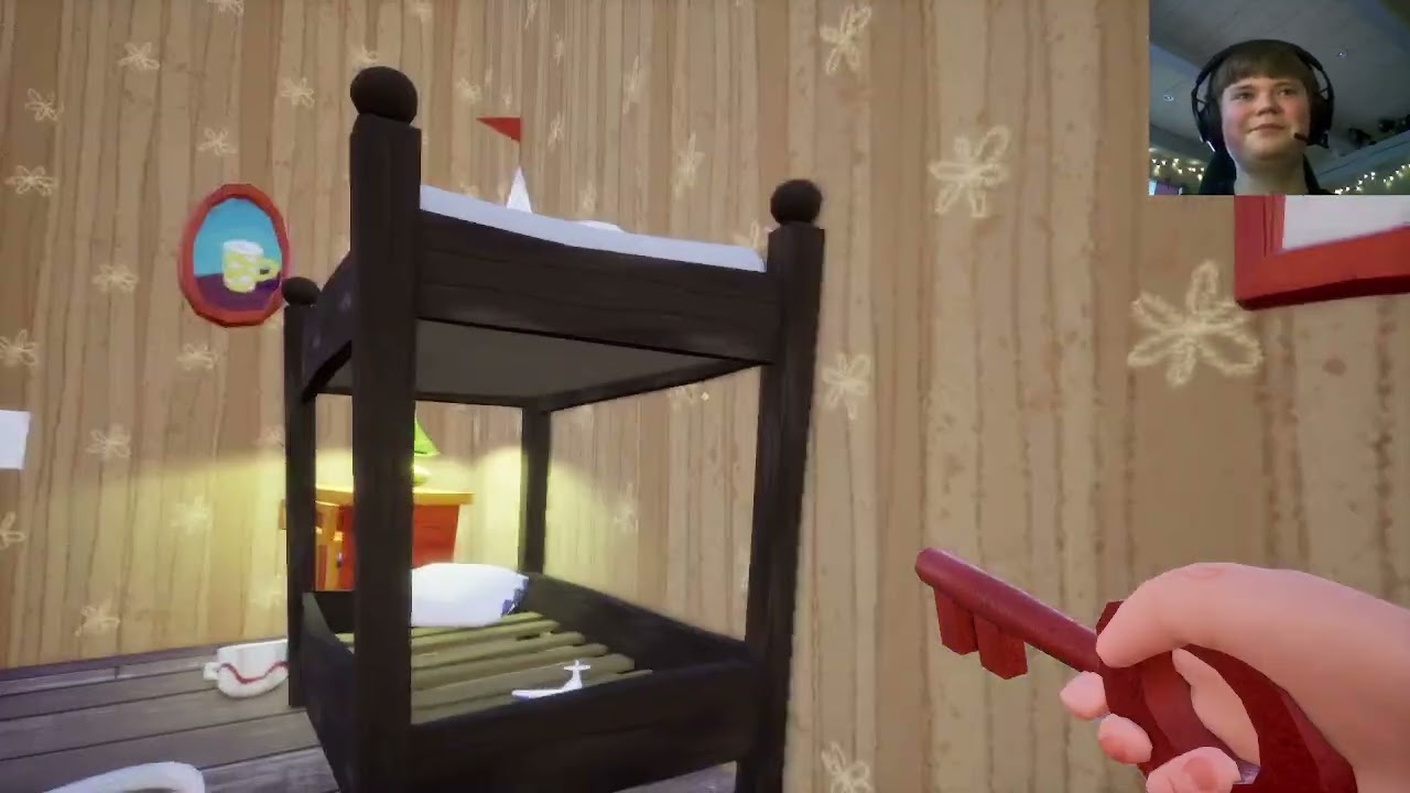 Random unedited gameplay from hello neighbor fredbear mod